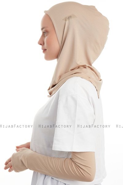Bayda - Ljus Taupe Pro Sport Hijab Set