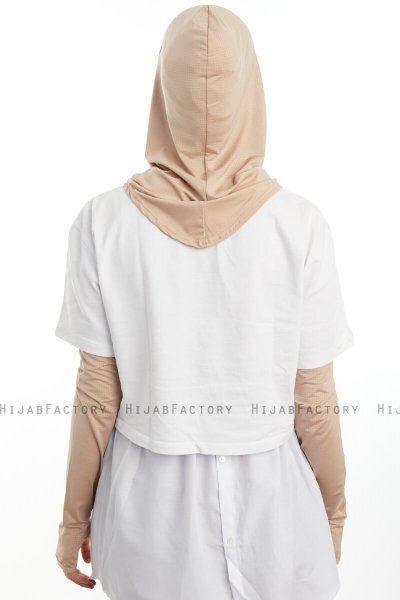 Bayda - Ljus Taupe Pro Sport Hijab Set