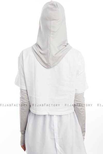 Bayda - Ljusgrå Pro Sport Hijab Set