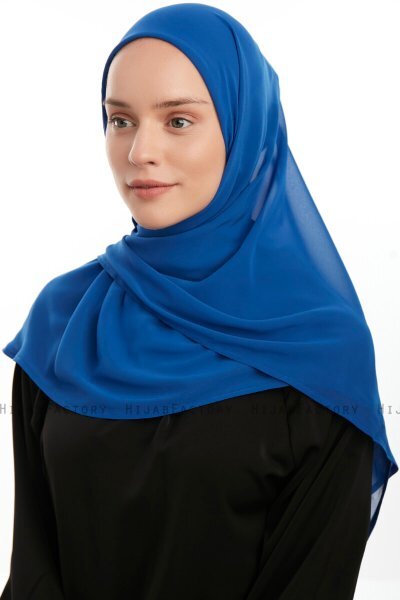 Eylem - Blå One Piece Chiffon Hijab