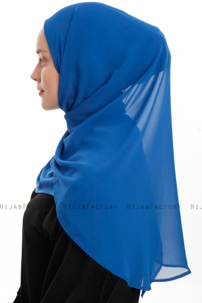 Eylem - Blå One Piece Chiffon Hijab