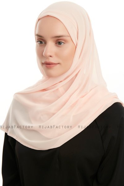 Eylem - Aprikos One Piece Chiffon Hijab