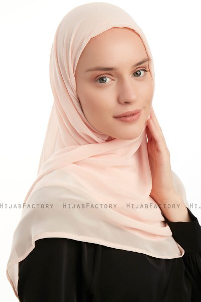 Eylem - Aprikos One Piece Chiffon Hijab