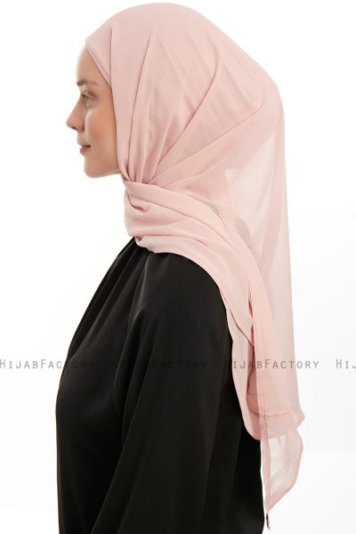 Sahar - Gammelrosa One Piece Chiffon Hijab