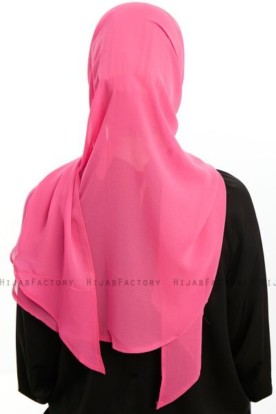 Sahar - Fuchsia One Piece Chiffon Hijab