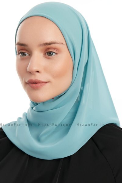 Sahar - Mint One Piece Chiffon Hijab