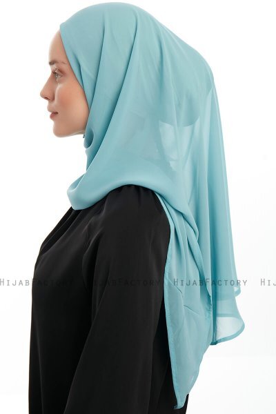 Sahar - Mint One Piece Chiffon Hijab