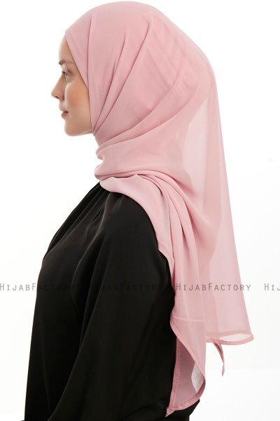 Sahar - Mörkrosa One Piece Chiffon Hijab