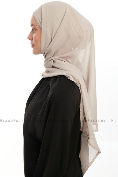 Sahar - Sand One Piece Chiffon Hijab
