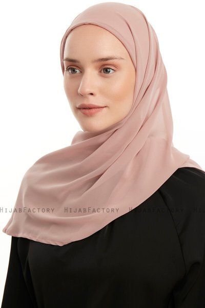 Sahar - Ljus Laxrosa One Piece Chiffon Hijab