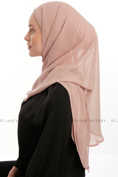 Sahar - Ljus Laxrosa One Piece Chiffon Hijab