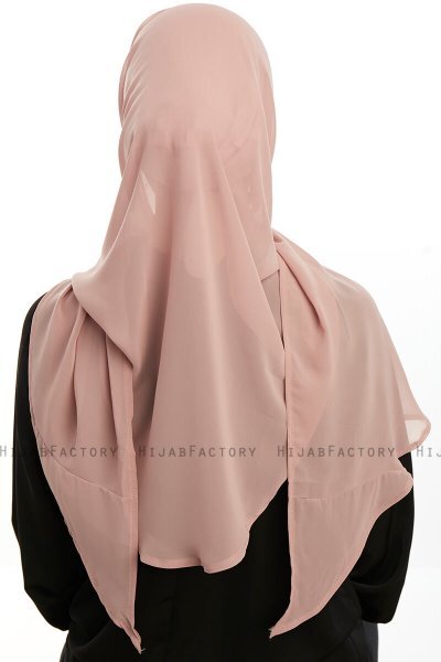 Sahar - Ljus Laxrosa One Piece Chiffon Hijab