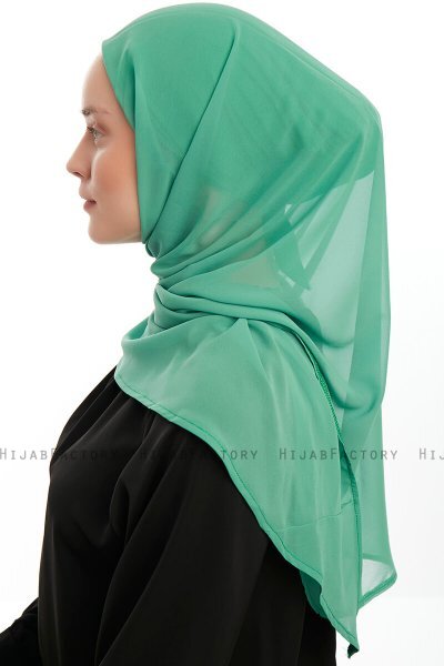 Sahar - Emerald One Piece Chiffon Hijab