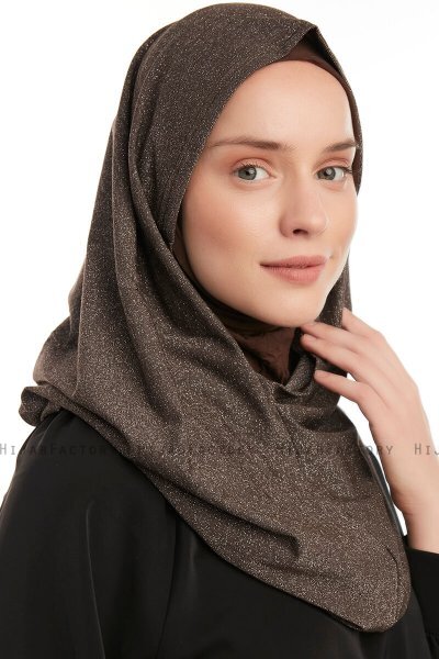 Taliah - Brun One Piece Hijab