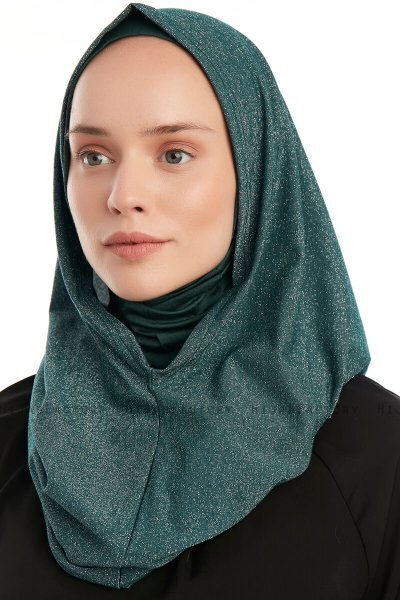 Taliah - Mörkgrön One Piece Hijab