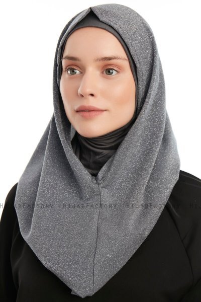 Taliah - Mörkgrå One Piece Hijab