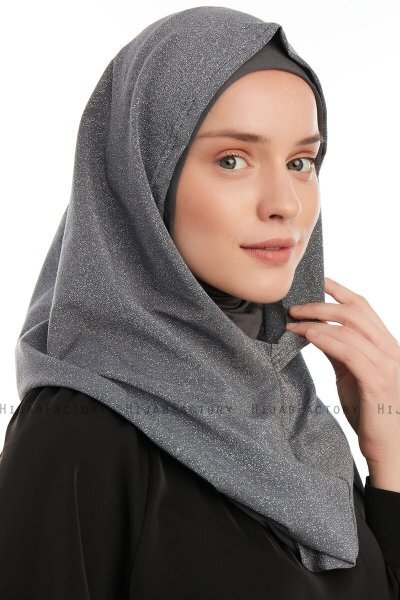 Taliah - Mörkgrå One Piece Hijab