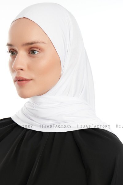 Vesile - Vit One-Piece Hijab