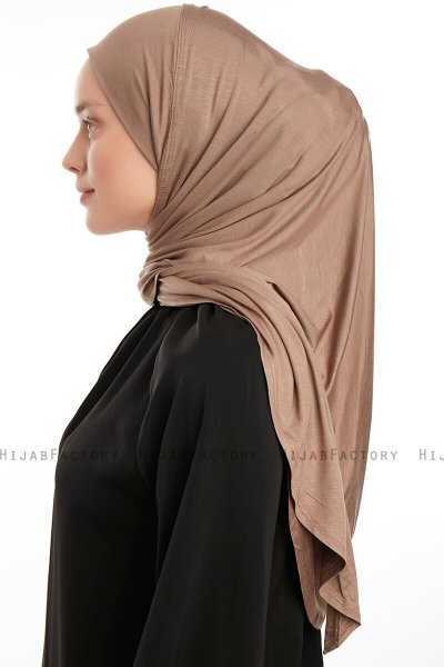 Vesile - Mörk Taupe One-Piece Hijab