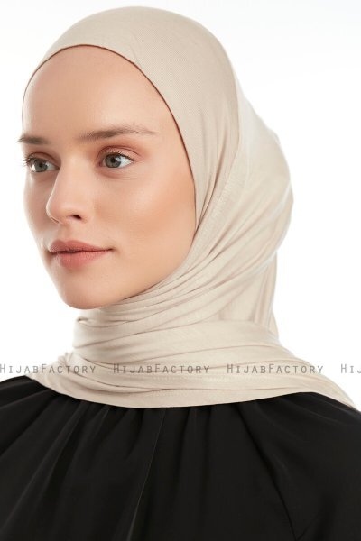 Vesile - Ljus Taupe One-Piece Hijab