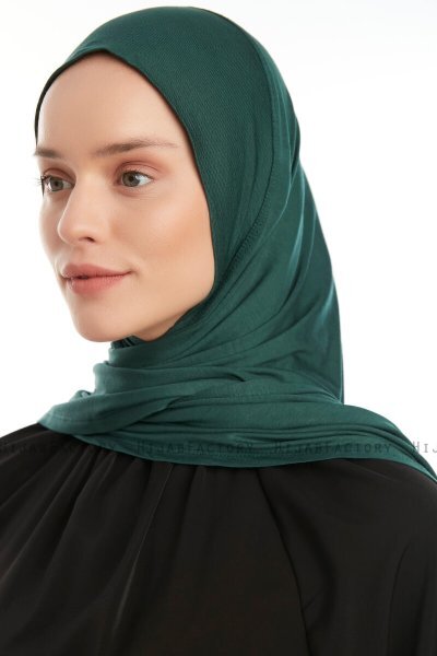 Vesile - Mörkgrön One-Piece Hijab