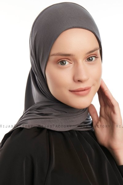 Vesile - Mörkgrå One-Piece Hijab