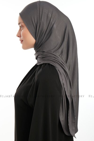 Vesile - Mörkgrå One-Piece Hijab