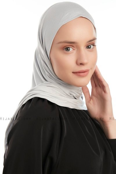 Vesile - Ljusgrå One-Piece Hijab