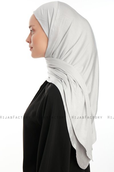 Vesile - Ljusgrå One-Piece Hijab