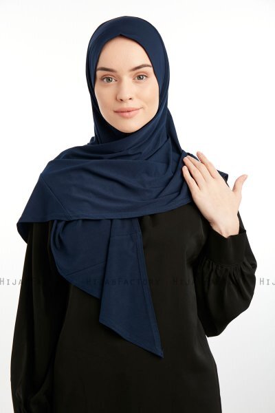 Nermin - Marinblå Sandy Scarfs Hijab