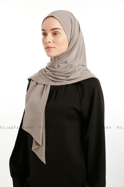 Nermin - Mörk Taupe Sandy Scarfs Hijab