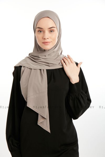 Nermin - Mörk Taupe Sandy Scarfs Hijab