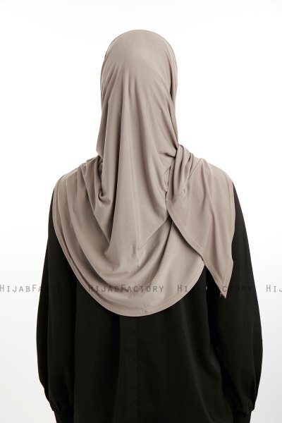 Nermin - Mörk Taupe Sandy Scarfs Hijab