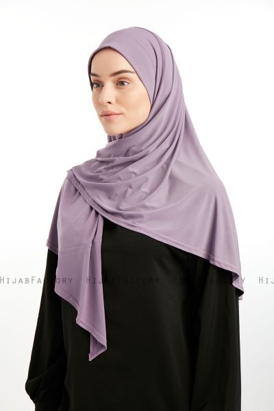Nermin - Mörklila Sandy Scarfs Hijab