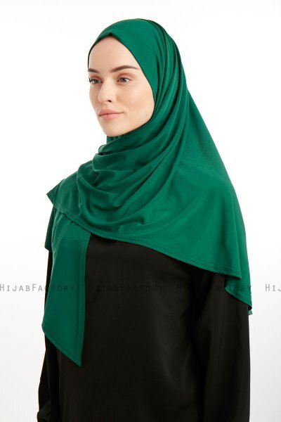 Nermin - Mörkgrön Sandy Scarfs Hijab