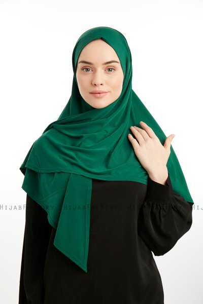 Nermin - Mörkgrön Sandy Scarfs Hijab
