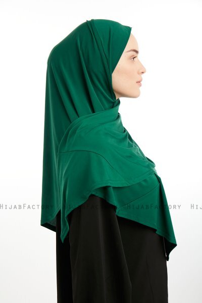 Nermin - Mörkgrön Sandy Scarfs Hijab