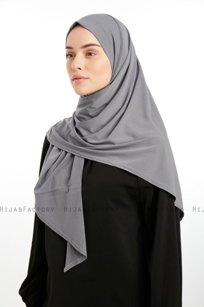 Nermin - Mörkgrå Sandy Scarfs Hijab