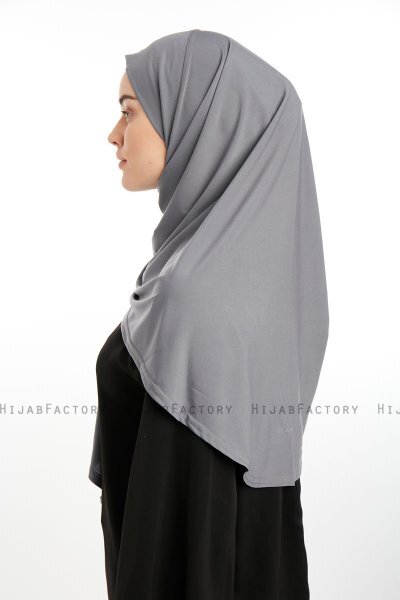 Nermin - Mörkgrå Sandy Scarfs Hijab