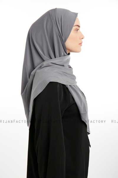 Nermin - Mörkgrå Sandy Scarfs Hijab