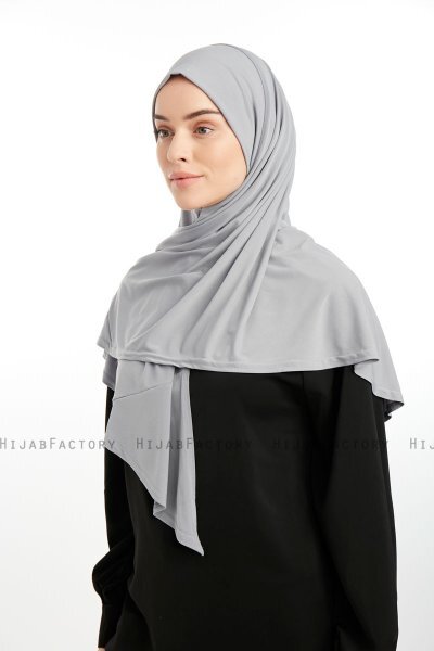 Nermin - Ljusgrå Sandy Scarfs Hijab