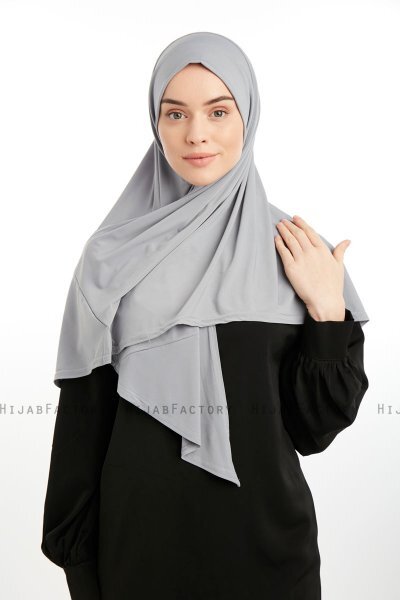 Nermin - Ljusgrå Sandy Scarfs Hijab
