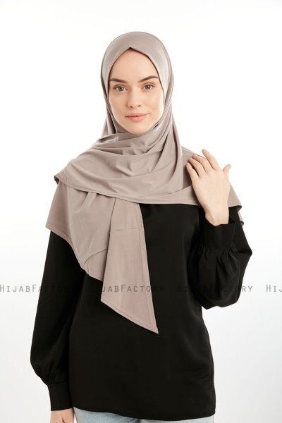Nermin - Stengrå Sandy Scarfs Hijab