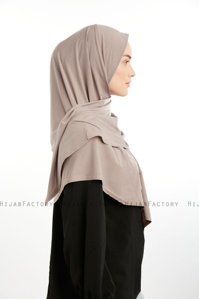 Nermin - Stengrå Sandy Scarfs Hijab