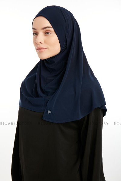 Ilay - Marinblå Sandy Turban Hijab