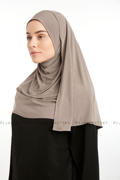 Ilay - Mörk Taupe Sandy Turban Hijab