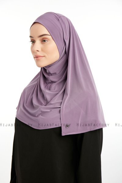 Ilay - Mörklila Sandy Turban Hijab