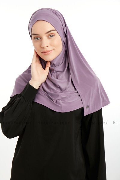 Ilay - Mörklila Sandy Turban Hijab
