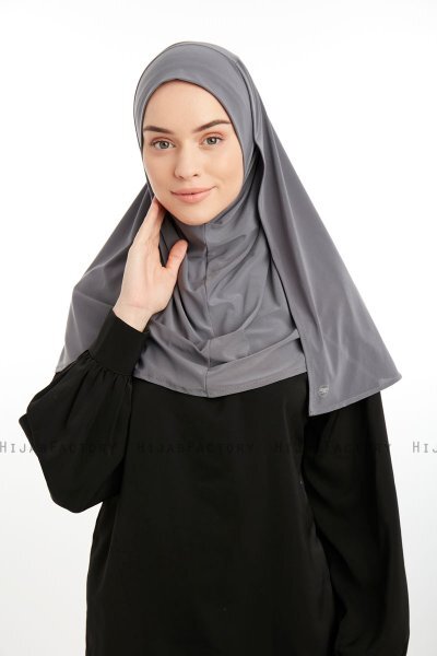 Ilay - Mörkgrå Sandy Turban Hijab