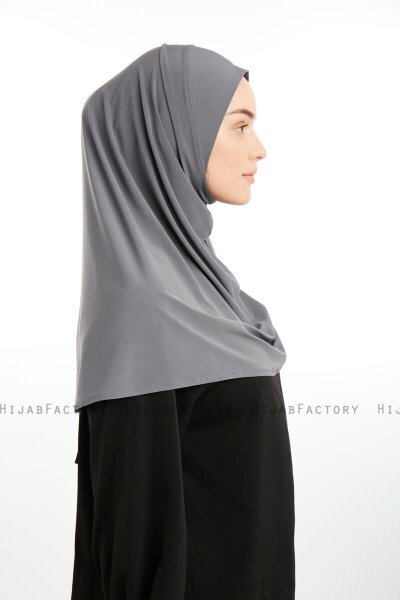 Ilay - Mörkgrå Sandy Turban Hijab